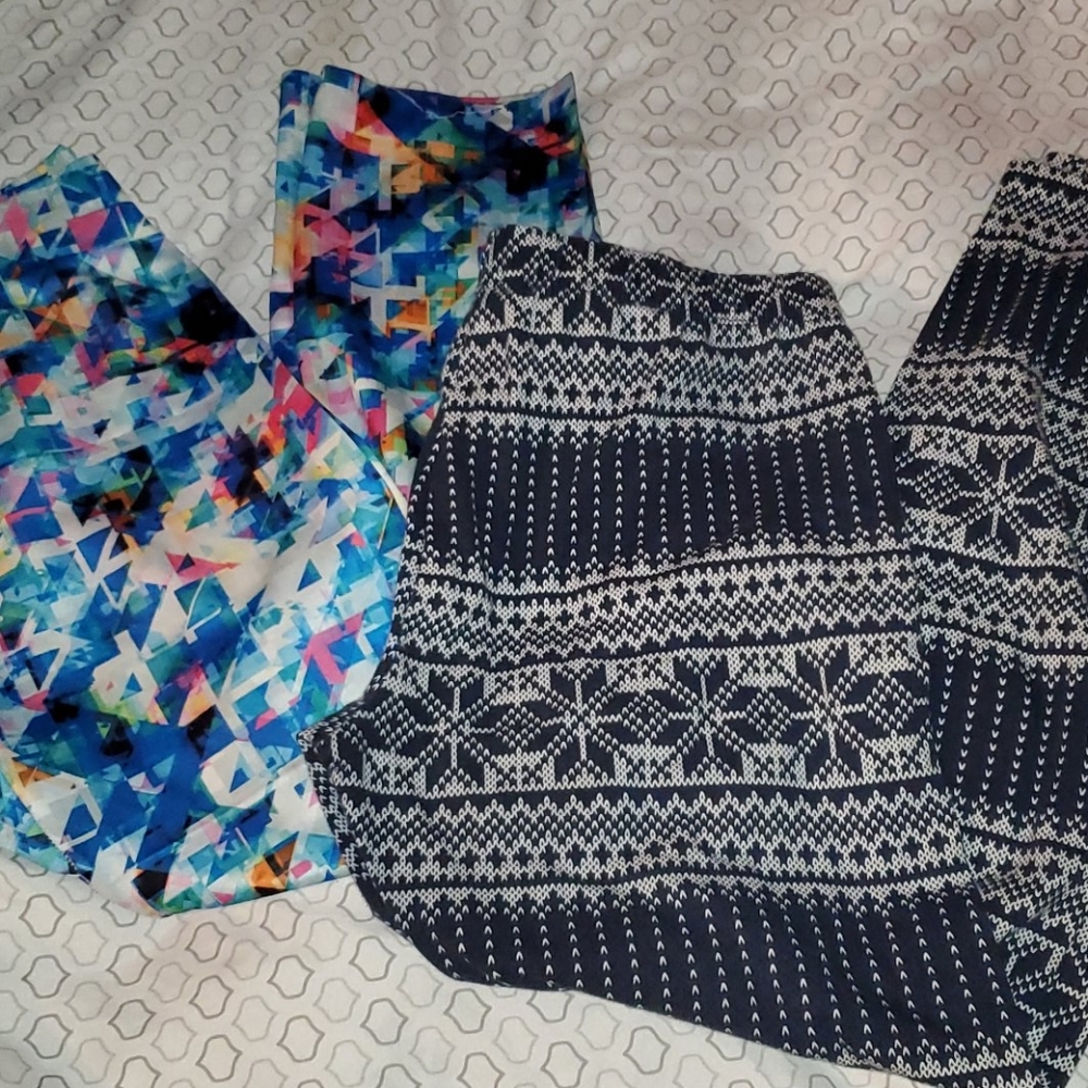 Two pair of leggings